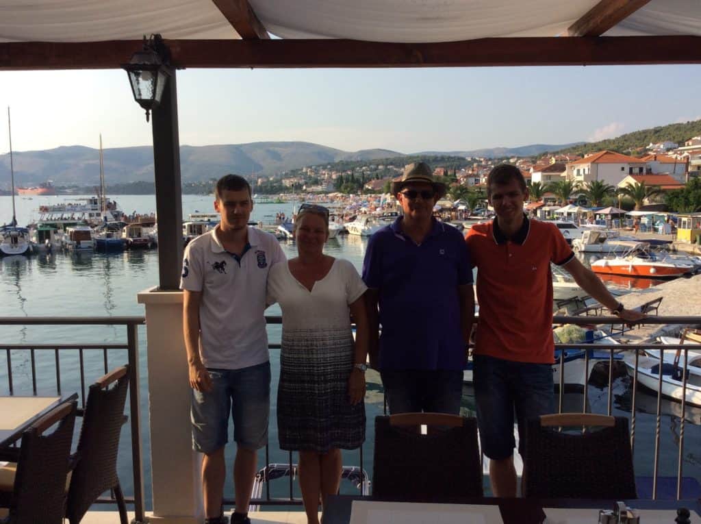 Familien bag Ferie i Kroatien