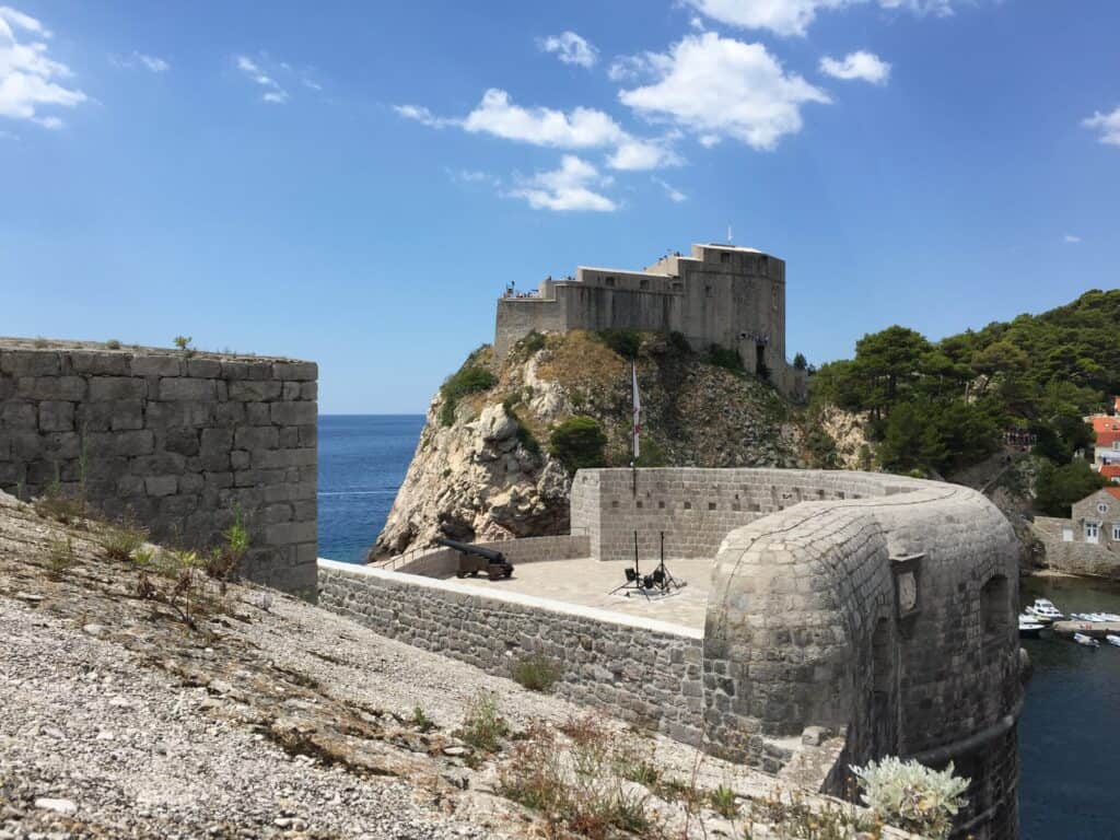 Fort Lovrijenac set fra Walls of Dubrovnik