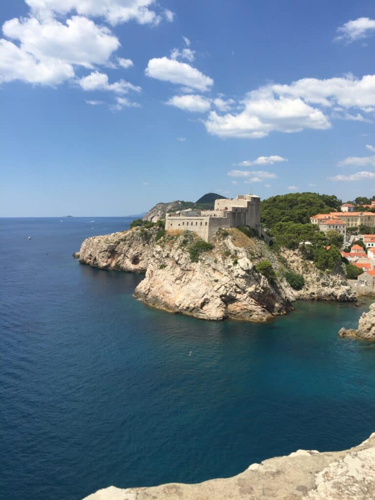 Fort Lovrijenac set fra Walls of Dubrovnik